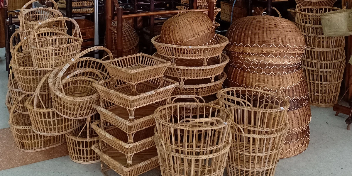 Rattan baskets