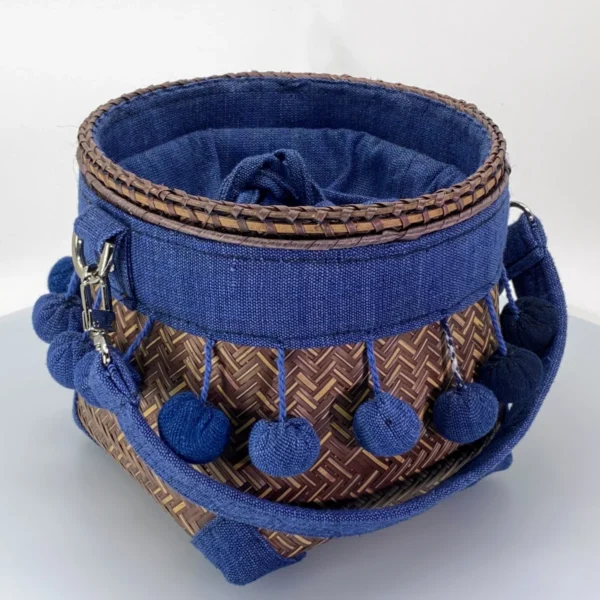 woven rattan handbag 'Seele' 06