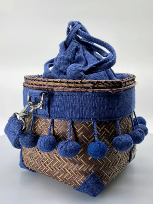 woven rattan handbag 'Seele' 08