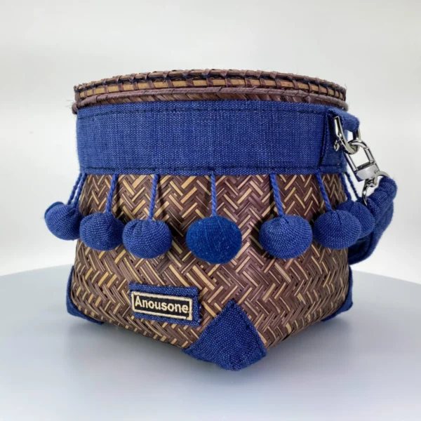 woven rattan handbag 'Seele'